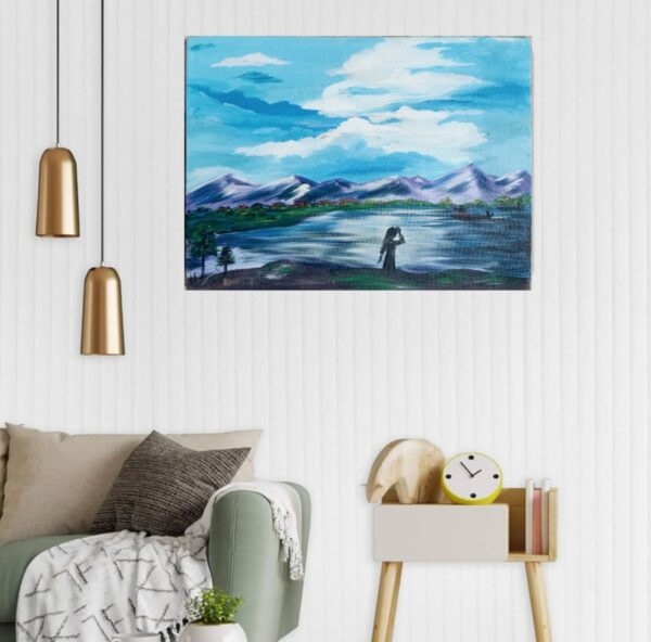 Canvas painting: Live as you want to live....