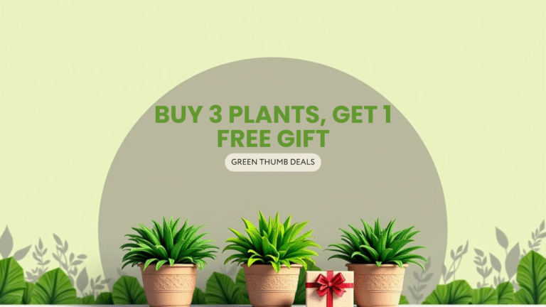 Buy 3 Plants, Get 1 Free Gift Offer